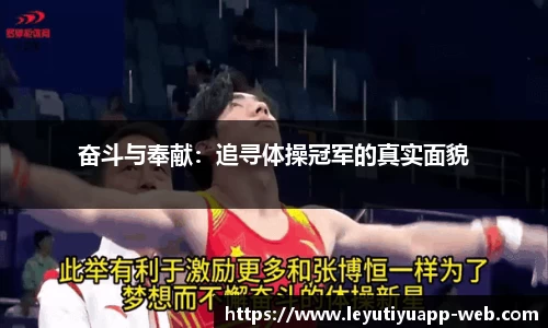奋斗与奉献：追寻体操冠军的真实面貌
